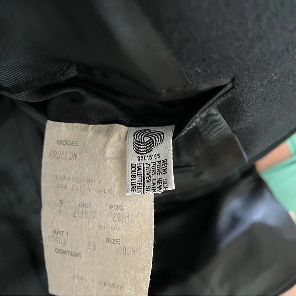 HUGO BOSS Cashmere Blazer Ing LoroPiana APOLLON Black Size 40SH - Picture 10 of 10